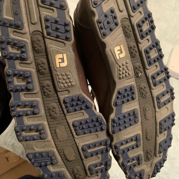 Footjoy Dryjoys Casual Mens Golf Shoes Brown - Picture 3 of 3